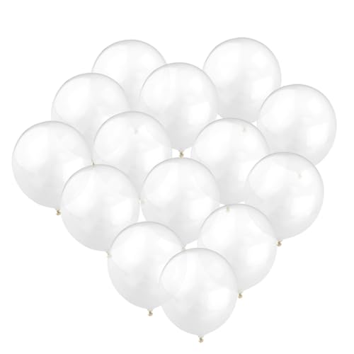 MILISTEN 100Stücke Perlenballons Weiß Latex Luftballons Für Party Und Hochzeit Dekoration Für Feierlichkeiten Und Heliumfüllung von Milisten