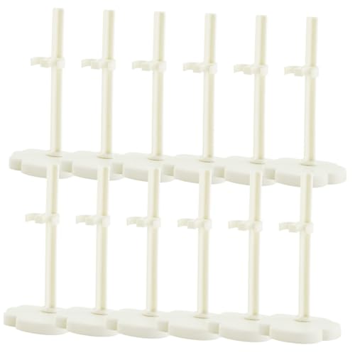 MILISTEN 12 Stück Puppenständer Actionfiguren Halter Figurenständer Halter Puppenständer Puppenständer Puppenhalter Ständer Spielzeugstützständer Spielzeugfigurenständer Kunststoff Weiß von Milisten