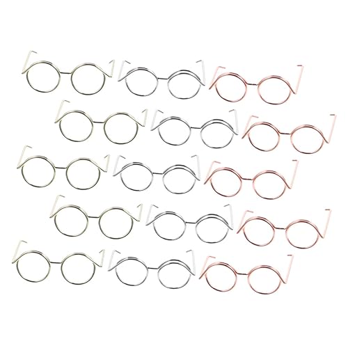 MILISTEN 15 Stück Puppenbrillenrahmen Miniatur Brille für Puppen Metallrahmen Linsenlos Bastelbedarf für Puppen und Selbstgemacht Projekte MILISTEN 15 Stück Puppenbrillenrahmen Miniatur Brille für Puppen Metallrahmen Linsenlos Bastelbedarf für Puppen und Selbstgemacht Projekte von Milisten