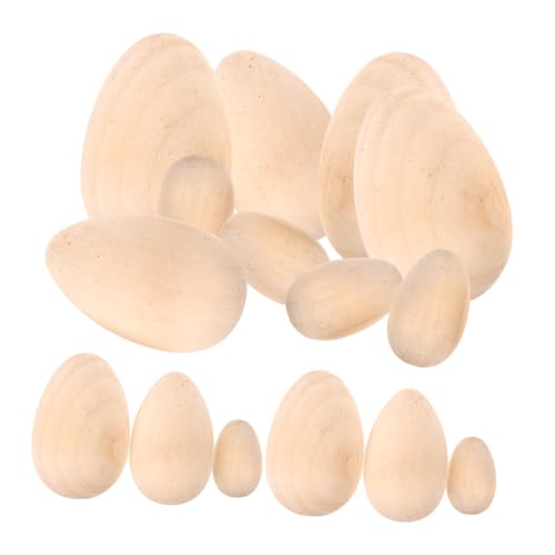 MILISTEN 15 Stück Teiliges Set Holz Eier für DIY Deko Glatte Oberfläche zum Bemalen für Partys Ostern Kreative Bastelideen Unbehandelt Vielseitig Einsetzbar MILISTEN 15 Stück Teiliges Set Holz Eier für DIY Deko Glatte Oberfläche zum Bemalen für Partys Ostern Kreative Bastelideen Unbehandelt Vielseitig Einsetzbar von Milisten
