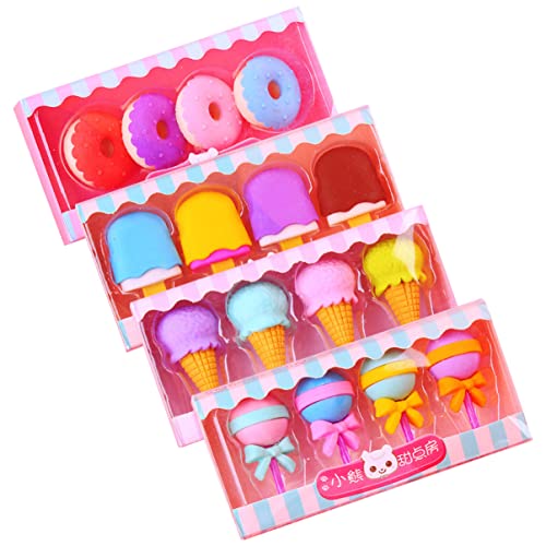 MILISTEN 16 Stück Teiliges Süße Cartoon Radiergummis Adorable Shaped Erasers für Schulmaterial und Kreatives Design für Malraum von Milisten