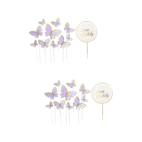 MILISTEN 2 Sätze Elegante Schmetterlings Tortenstecker Teiliges aus Robustem für Kreative Torten Dekorationen für Geburtstagsfeiern und Desserts Sicher und Stabil zur Einfachen Verwendung MILISTEN 2 Sätze Elegante Schmetterlings Tortenstecker Teiliges aus Robustem für Kreative Torten Dekorationen für Geburtstagsfeiern und Desserts Sicher und Stabil zur Einfachen Verwendung von Milisten