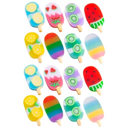 MILISTEN 2 Sätze Mini Eiscreme Radiergummis Süße Kawaii Radierer Bunten Farben Oder Mitgebsel Für Schule Und Büro Verschiedene Designs 2boxen*2 von Milisten