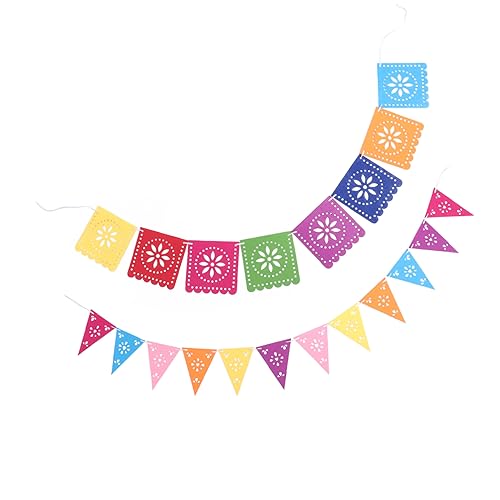 MILISTEN 2 Sätze Party-Latte-Art Ornament Tag der Toten Dekorationen Fiesta-Dekorationen Dekore im mexikanischen Stil mexikanische Pinata-Partygirlande gefühlt MILISTEN 2 Sätze Party-Latte-Art Ornament Tag der Toten Dekorationen Fiesta-Dekorationen Dekore im mexikanischen Stil mexikanische Pinata-Partygirlande gefühlt von Milisten