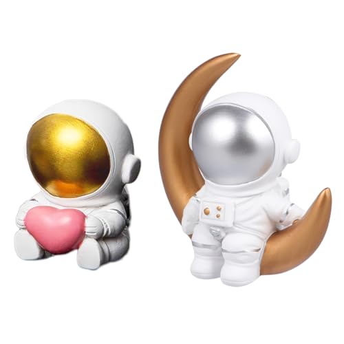 MILISTEN 2 Stück Astronauten Tortendekoration Resin Weltraum Figuren für Geburtstagskuchen Niedliche Dekorationen für Backen und Raumgestaltung MILISTEN 2 Stück Astronauten Tortendekoration Resin Weltraum Figuren für Geburtstagskuchen Niedliche Dekorationen für Backen und Raumgestaltung von Milisten