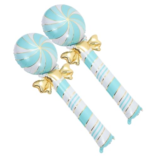 MILISTEN 2 Stück Große Candy Form Luftballons aus Aluminiumfolie Hellblau Aufblasbar Langlebig Weihnachtsdeko und Party Zubehör für Foto Requisiten und Festliche MILISTEN 2 Stück Große Candy Form Luftballons aus Aluminiumfolie Hellblau Aufblasbar Langlebig Weihnachtsdeko und Party Zubehör für Foto Requisiten und Festliche von Milisten