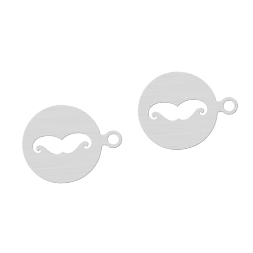 MILISTEN 2-teiliges Kaffee-kunst-schablonen-set Aus Edelstahl Für Latte Art Kuchendekorationsschablonen Schnurrbart-muster Mehrfarbig MILISTEN 2-teiliges Kaffee-kunst-schablonen-set Aus Edelstahl Für Latte Art Kuchendekorationsschablonen Schnurrbart-muster Mehrfarbig von Milisten