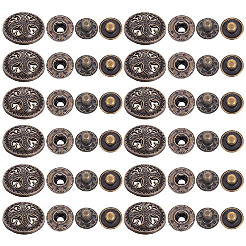 MILISTEN 20 Sets Antique Snaps Geschmack Vintage Metall Druckknopf Nähen Auf Snaps Befestigungen für Jacke Tasche Verschlüsse Leder Nähen Handwerk DIY MILISTEN 20 Sets Antique Snaps Geschmack Vintage Metall Druckknopf Nähen Auf Snaps Befestigungen für Jacke Tasche Verschlüsse Leder Nähen Handwerk DIY von Milisten
