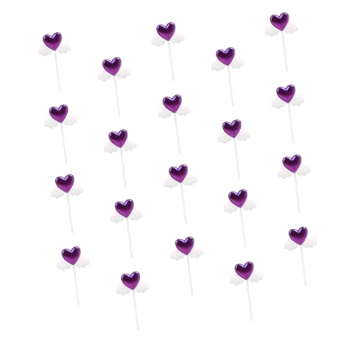 MILISTEN 20 Stück Teiliges Cake Topper Cupcake Picks in Zufälligen Farben Leichte Tortendeko für Geburtstag Taufe Hochzeit Partys Geeignet für Kuchen Muffins Desserts von Milisten