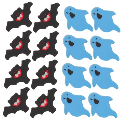 MILISTEN 200 Stück Halloween Radiergummis mit Fledermaus und Geist Motiven Mini Radiergummi für Schüler Schulbedarf und Herbst Dekoration Praktische Korrekturwerkzeuge für Klassenzimmer und von Milisten