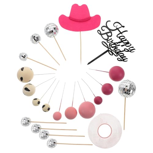 MILISTEN 21 Stück Cowboyhutkuchen Geburtstagstorte Topper Partydekorationen im Cowboy-Stil westliche Parteizubehör kleine Geburtstagshüte Geburtstagstorte Hut Papier Rosa MILISTEN 21 Stück Cowboyhutkuchen Geburtstagstorte Topper Partydekorationen im Cowboy-Stil westliche Parteizubehör kleine Geburtstagshüte Geburtstagstorte Hut Papier Rosa von Milisten