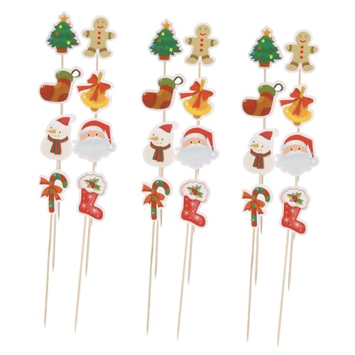 MILISTEN 24 Stück Weihnachtsgeschirr Discokugel-picks Früchte, Die Sticks Essen Holzstangen Party-obst-picks Zahnstocher Aus Holz Party Gefälligkeiten Snack-sticks Cocktail-sticks Papier MILISTEN 24 Stück Weihnachtsgeschirr Discokugel-picks Früchte, Die Sticks Essen Holzstangen Party-obst-picks Zahnstocher Aus Holz Party Gefälligkeiten Snack-sticks Cocktail-sticks Papier von Milisten