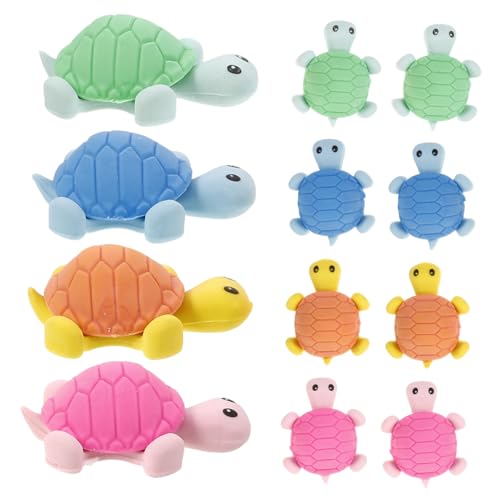 MILISTEN 24Stücke Schildkröten Radiergummi Lustige und Radiergummis Tierform für Umweltfreundliches Material für Kreative Bastelprojekte von Milisten