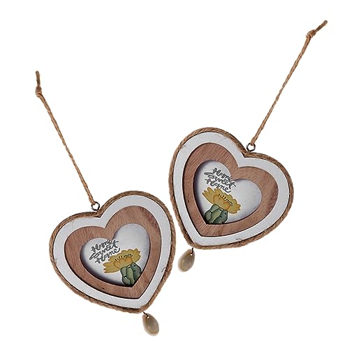 MILISTEN 2Stücke Holz Bilderrahmen Für Romantische Wohnkultur Ornamente Für Valentinstag Und Kreative Dekoration Von Tiny Houses MILISTEN 2Stücke Holz Bilderrahmen Für Romantische Wohnkultur Ornamente Für Valentinstag Und Kreative Dekoration Von Tiny Houses von Milisten