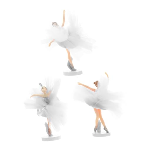 MILISTEN 3 Sätze Ballerina Cupcake Toppers Teiliges Tüll Mädchen Cake Ornament für Kreative Tortendekoration für Geburtstagsfeiern und Desserts von Milisten