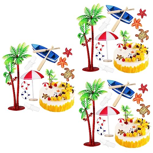 MILISTEN 3 Sätze Dekoration Mit Strandmotiven Einrichtung Mit Strandmotiven Im Freien Hochzeit Baum Kuchendekorationen Für Poolpartys Strandkuchen-ornamente Plastik 10 Stück * 3 MILISTEN 3 Sätze Dekoration Mit Strandmotiven Einrichtung Mit Strandmotiven Im Freien Hochzeit Baum Kuchendekorationen Für Poolpartys Strandkuchen-ornamente Plastik 10 Stück * 3 von Milisten