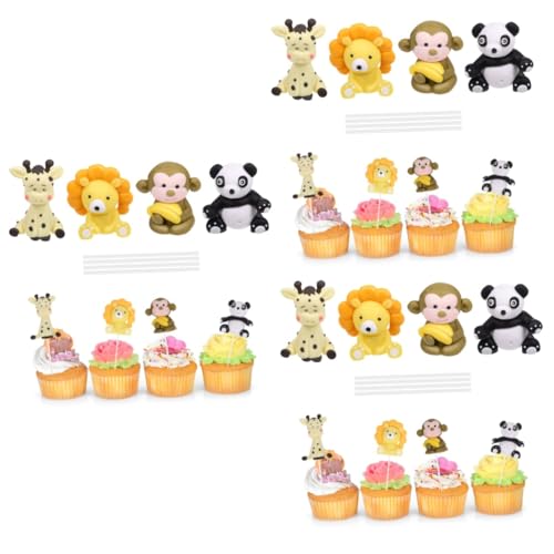 MILISTEN 3 Sätze Jungle Tier Kuchendeko Teiliges Panda Affe Giraffe Dekoration Für Kindergeburtstage Shower Und Dschungel Themenpartys 4 Stück * 3 MILISTEN 3 Sätze Jungle Tier Kuchendeko Teiliges Panda Affe Giraffe Dekoration Für Kindergeburtstage Shower Und Dschungel Themenpartys 4 Stück * 3 von Milisten