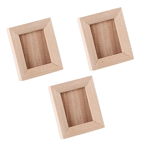 MILISTEN 3 Stück Mini Bilderrahmen aus Holz Winzige Foto Requisiten für Puppenhaus Deko Detailreiche Miniatur Fotorahmen für DIY Hausmodelle Geeignet für Puppenhaus Zubehör und MILISTEN 3 Stück Mini Bilderrahmen aus Holz Winzige Foto Requisiten für Puppenhaus Deko Detailreiche Miniatur Fotorahmen für DIY Hausmodelle Geeignet für Puppenhaus Zubehör und von Milisten