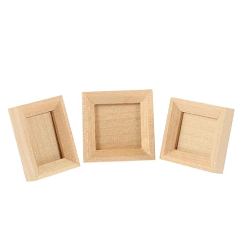 MILISTEN 3 Stück Puppenhaus-fotorahmen Holz Klein Mini Puppenhausdekor Fotorahmen-Modell Puppenhaus Bilderrahmen Mikro-fotorahmen Beige MILISTEN 3 Stück Puppenhaus-fotorahmen Holz Klein Mini Puppenhausdekor Fotorahmen-Modell Puppenhaus Bilderrahmen Mikro-fotorahmen Beige von Milisten