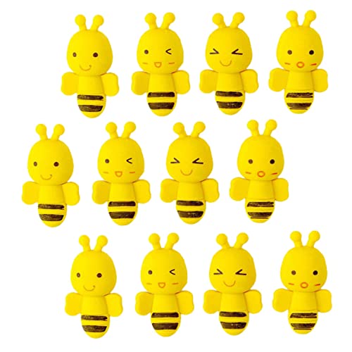 MILISTEN 36Stücke Cartoon Radierer Lustige Bienenform Radiergummis für Schulbedarf und Kreative Projekte Sicher und Langlebig und Studenten von Milisten