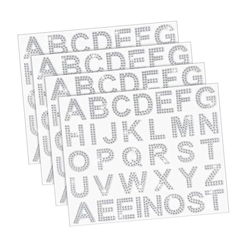 MILISTEN 4 Blätter Teiliges Strass Buchstaben Sticker zum Aufbügeln Selbstklebende Buchstaben mit Funkelnden Kristallen Vielseitiges DIY Kleidung Zubehör für Individuelle Modegestaltung MILISTEN 4 Blätter Teiliges Strass Buchstaben Sticker zum Aufbügeln Selbstklebende Buchstaben mit Funkelnden Kristallen Vielseitiges DIY Kleidung Zubehör für Individuelle Modegestaltung von Milisten