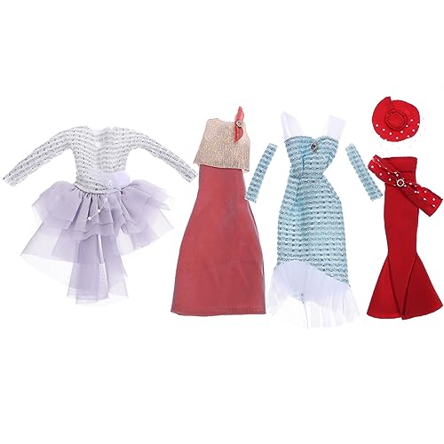 MILISTEN 4 Sätze Puppenbekleidungsset Teiliges Abendkleid für Puppen Kleidung Zubehör für Mädchen für Feiertage und Geburtstage Sicher und Leicht zu Transportieren MILISTEN 4 Sätze Puppenbekleidungsset Teiliges Abendkleid für Puppen Kleidung Zubehör für Mädchen für Feiertage und Geburtstage Sicher und Leicht zu Transportieren von Milisten