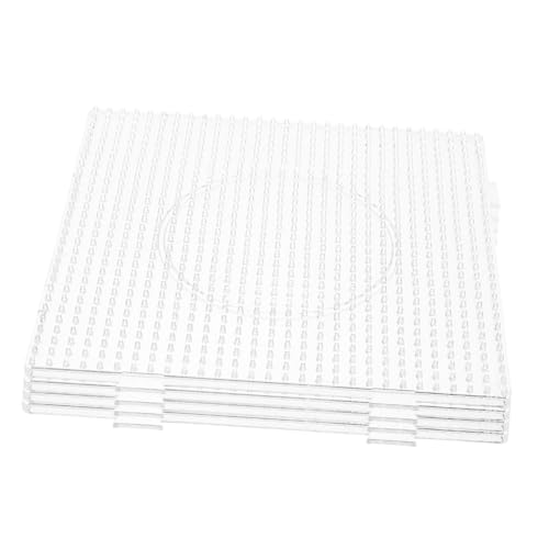 MILISTEN 4 Stück DIY Bastelzubehör Sicherungsperlen Bord Sicherungsperlen Platten Sicherungsperlen-stecktafeln Groß Quadratische DIY-vorlage Perlen Stecktafeln Perlenbrett Transparent Acryl MILISTEN 4 Stück DIY Bastelzubehör Sicherungsperlen Bord Sicherungsperlen Platten Sicherungsperlen-stecktafeln Groß Quadratische DIY-vorlage Perlen Stecktafeln Perlenbrett Transparent Acryl von Milisten