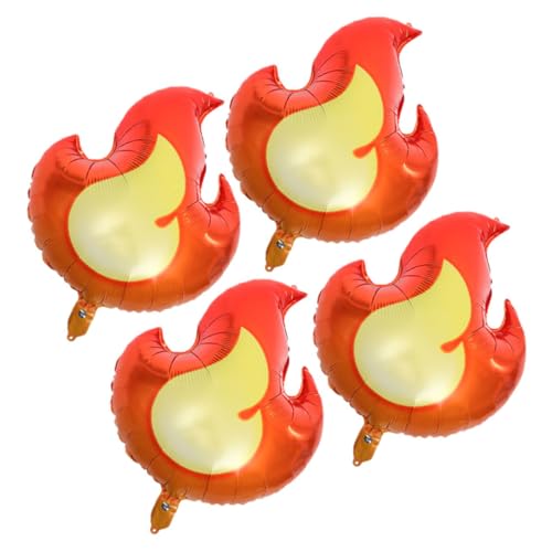 MILISTEN 4 Stück Flammenballons Aluminiumfolie Luftballons für Jungen Geburtstagsfeier Kreative Deko für Thema Langlebig und Leicht Partydekoration für Altersgruppen MILISTEN 4 Stück Flammenballons Aluminiumfolie Luftballons für Jungen Geburtstagsfeier Kreative Deko für Thema Langlebig und Leicht Partydekoration für Altersgruppen von Milisten