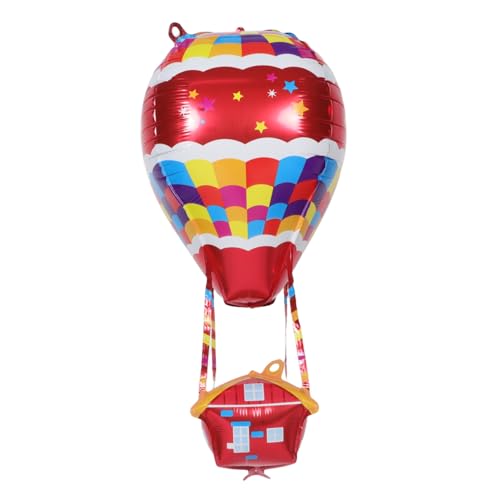 MILISTEN 4 Stück Heißluftballon Dekoration Heißluftballon Mittelstücke Heißluftdusche Blauer Heißluftballon Luftballon Party Dekorationen Heißluftballons Aluminiumfolie von Milisten
