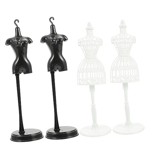 MILISTEN 4 Stück Teiliges Puppenständer für Kleider Schwarze Weiße Mannequins zum Präsentieren von Puppenmode Hochwertiger Stabiler Stand für Kreative Spielideen MILISTEN 4 Stück Teiliges Puppenständer für Kleider Schwarze Weiße Mannequins zum Präsentieren von Puppenmode Hochwertiger Stabiler Stand für Kreative Spielideen von Milisten