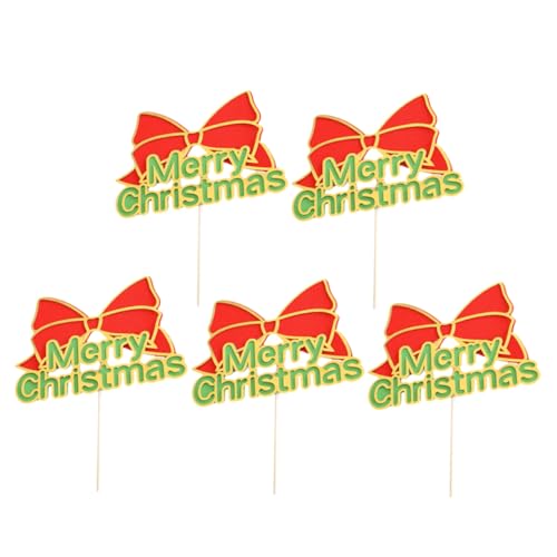 MILISTEN 5 Stück Teiliges Rote Resin Schleifen Cake Picks Festliche Weihnachtsdeko Kuchenstecker mit Merry Christmas Vielseitige Tortendekoration und Food Picks für Party und Festtagstisch MILISTEN 5 Stück Teiliges Rote Resin Schleifen Cake Picks Festliche Weihnachtsdeko Kuchenstecker mit Merry Christmas Vielseitige Tortendekoration und Food Picks für Party und Festtagstisch von Milisten