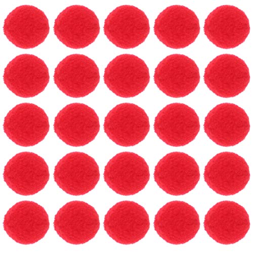 MILISTEN 500 Stück Plüsch Pom Pom Bälle Kunsthandwerk Pom Poms Bälle für DIY Kunst Kreatives Handwerk Weihnachtsdekorationen Kinderprojekte 25Mm (Rot) von Milisten