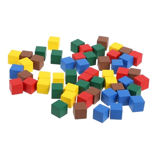 MILISTEN 50stücke Holz Schachfiguren Bunte Brettspiel Zubehörteile Für Junge Mädchen Kleine Holzfiguren Für Fliegendes Schach Für Interaktive Spiele Rot Gelb Karamell Grün Und Blau von Milisten
