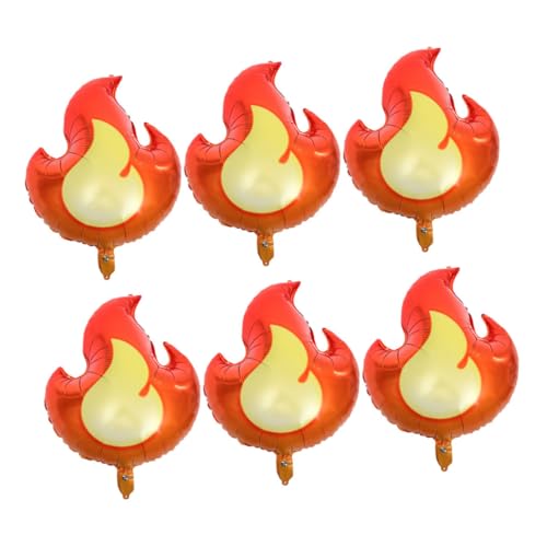 MILISTEN 6 Stück Flammenballons aus Aluminiumfolie Geburtstagsballons für Jungen Deko für Partys und Feierlichkeiten Reißfest und Farbenfroh MILISTEN 6 Stück Flammenballons aus Aluminiumfolie Geburtstagsballons für Jungen Deko für Partys und Feierlichkeiten Reißfest und Farbenfroh von Milisten