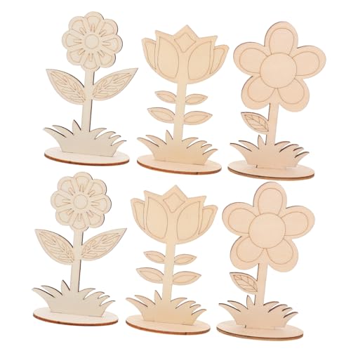 MILISTEN 6 Stück Unlackierte Holzblumen zum Basteln Diy Holzblumen für Projekte für Dekorationen und Kinderhandwerk für Home Decor Hochzeiten und Partys MILISTEN 6 Stück Unlackierte Holzblumen zum Basteln Diy Holzblumen für Projekte für Dekorationen und Kinderhandwerk für Home Decor Hochzeiten und Partys von Milisten