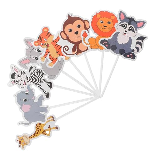 MILISTEN 8 Stück Cupcake-topper Kuchendekorationen Mit Dschungeltiermotiv Cupcake -dekoration Cupcake Picks Geburtstags-obstpflücker Kreative Kuchenpicks Kuchenverzierung Holz MILISTEN 8 Stück Cupcake-topper Kuchendekorationen Mit Dschungeltiermotiv Cupcake -dekoration Cupcake Picks Geburtstags-obstpflücker Kreative Kuchenpicks Kuchenverzierung Holz von Milisten