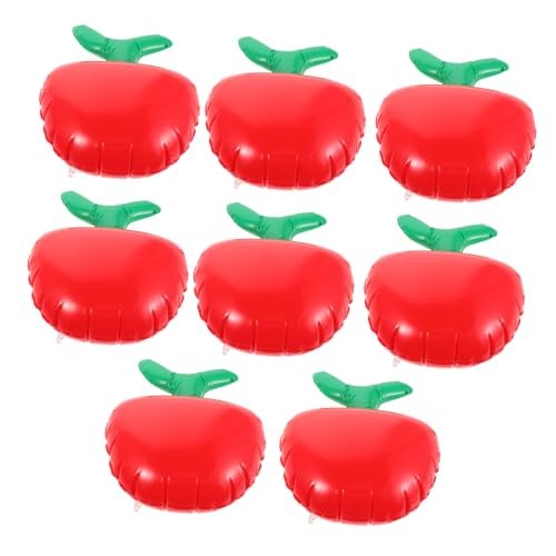 MILISTEN 8 Stück Teiliges Aufblasbares Apfel-ballon- Große Rote Früchte Schnelle Inflation Leichte Schulparty-dekoration für Klassenzimmer und Garten Vielseitig für Foto-requisiten und von Milisten