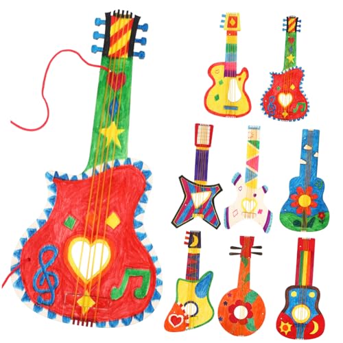 MILISTEN 8 Stück Teiliges Holzgitarren Bastelset Unbemalte Holzgitarren Ausschnitte für DIY Projekte Dekorationen für Partys Geburtstagsfeiern und Bastelarbeiten MILISTEN 8 Stück Teiliges Holzgitarren Bastelset Unbemalte Holzgitarren Ausschnitte für DIY Projekte Dekorationen für Partys Geburtstagsfeiern und Bastelarbeiten von Milisten