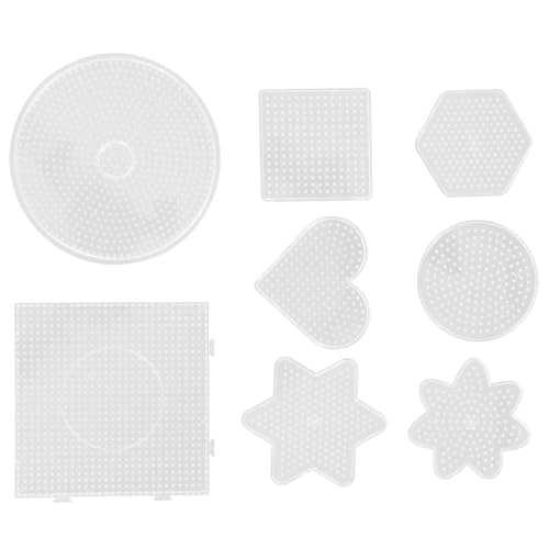 MILISTEN 8 Stück Teiliges Steckplatten aus Transparentem Große Bügelperlen Schablonen für Kreative DIY Bastelprojekte Vielseitige Geometrische Perlenvorlagen für Hobbyisten MILISTEN 8 Stück Teiliges Steckplatten aus Transparentem Große Bügelperlen Schablonen für Kreative DIY Bastelprojekte Vielseitige Geometrische Perlenvorlagen für Hobbyisten von Milisten