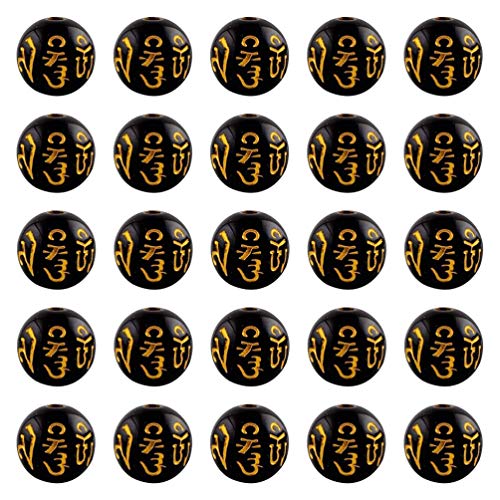 Milisten Buddhistische Gebetsperlen, Charms, 8 mm, Halskette, Buddha-Perlen, Feng Shui, Glücksbringer, lose Perlen, DIY-Schmuck, Perlen, 300 Stück Milisten Buddhistische Gebetsperlen, Charms, 8 mm, Halskette, Buddha-Perlen, Feng Shui, Glücksbringer, lose Perlen, DIY-Schmuck, Perlen, 300 Stück von Milisten