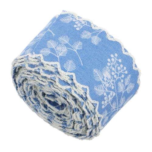 MILISTEN Denim-Band Fransen für Kleidung Bänder mit Blumenmotiv Jeansband wellenförmige Fransenbesatz Zutaten für Kleidung Spitzenbesatzband Jeansschürze aus Baumwolle Spitzenband Polyester von Milisten