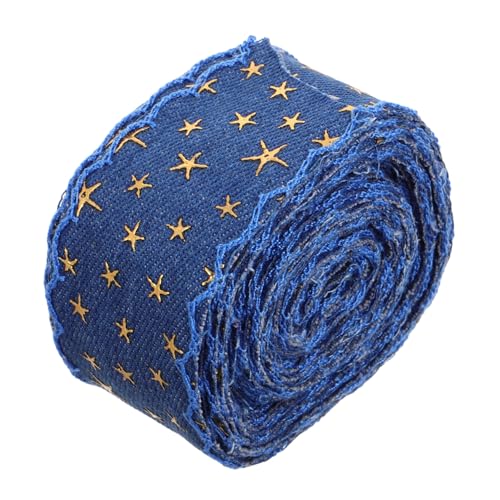 MILISTEN Denim-Gurtband Gardinenleisten für Gardinen Gimpenbesatz für Polstermöbel Denim-Stern-Patches Polsterbesatz Jeansband. Jeansstoffband Polsterverkleidung Gimp trimmen Polyester von Milisten