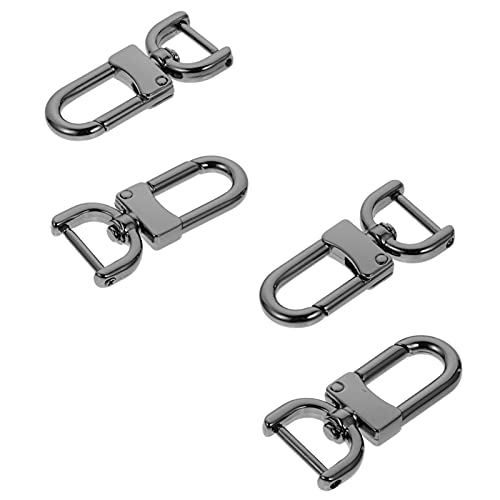 MILISTEN Karabinerhaken mit Drehgelenk, Metall-Karabinerhaken, zum Basteln, für Handtaschen, Schlüsselanhänger, Schmuckherstellung, Schwarz, 4 Stück MILISTEN Karabinerhaken mit Drehgelenk, Metall-Karabinerhaken, zum Basteln, für Handtaschen, Schlüsselanhänger, Schmuckherstellung, Schwarz, 4 Stück von Milisten