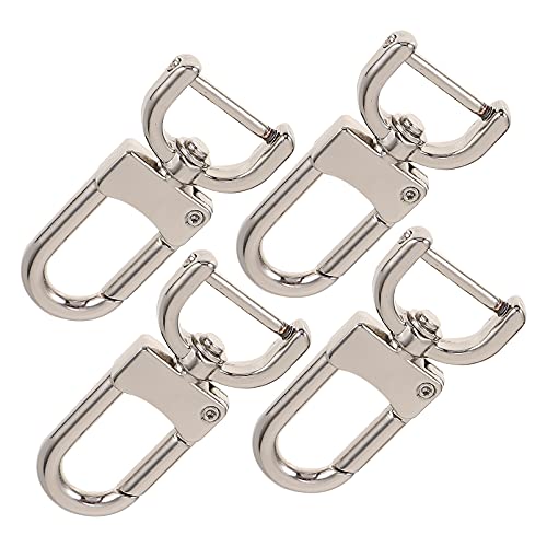 MILISTEN Karabinerhaken mit Drehgelenk, Metall-Karabinerhaken, zum Basteln, für Handtaschen, Schlüsselanhänger, Schmuckherstellung, silberfarben, 4 Stück MILISTEN Karabinerhaken mit Drehgelenk, Metall-Karabinerhaken, zum Basteln, für Handtaschen, Schlüsselanhänger, Schmuckherstellung, silberfarben, 4 Stück von Milisten
