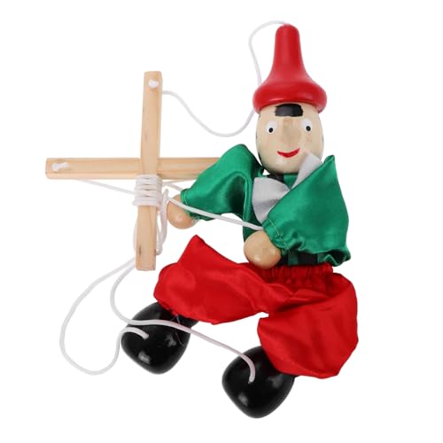 MILISTEN Marionettenpuppenspielzeug Aus Holz Interaktive Marionette Für Unvollendete Holzfiguren Puppenspielzeug Mit Zufälliger Farbgestaltung Für Kreative Rollenspiele von Milisten