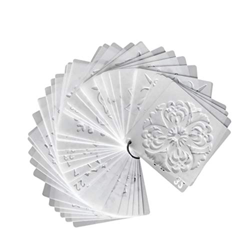 MILISTEN Schablonen 10x10cm 36Pcs Mandala Schablonen Mandal Dot Kunst Schablonen für DIY Kunst Kunst Projekte Mandala- Zeichnungsschablone. Stencil Schablonen Torten Mandalaschblone von Milisten