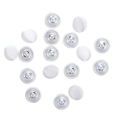 15 StüCk Runde StoffknöPfe, 10 Mm, Weiß, FüR Brautkleider, Hemden, Blusen, Heimdekoration Und Bastelprojekte von Milisten
