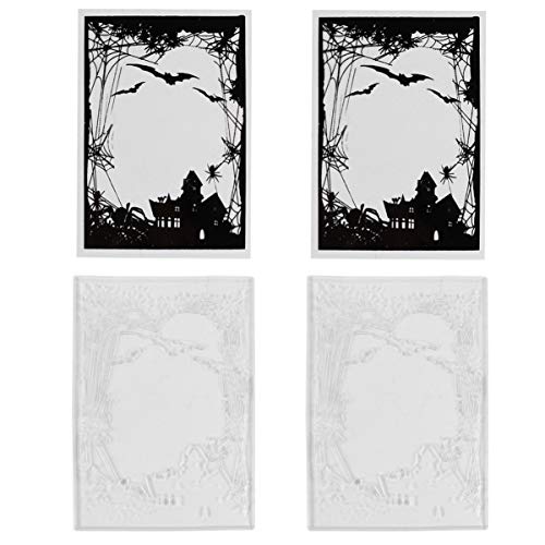 MILISTEN Transparente Halloween-Stempel, Fledermaus, Spinnennetz, Hintergrund für Kartenherstellung, Scrapbooking, Dekoration, 2 Stück MILISTEN Transparente Halloween-Stempel, Fledermaus, Spinnennetz, Hintergrund für Kartenherstellung, Scrapbooking, Dekoration, 2 Stück von Milisten