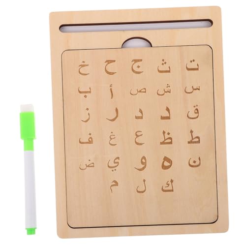 Milisten 1 Satz Arabischer Schreibblock Schreibtafel üben Alphabet-Lernset Alphabet-Nachzeichnungsset Übungsbrett zum Nachzeichnen pädagogische Schreibtafel Zeichenbrett hölzern Beige Milisten 1 Satz Arabischer Schreibblock Schreibtafel üben Alphabet-Lernset Alphabet-Nachzeichnungsset Übungsbrett zum Nachzeichnen pädagogische Schreibtafel Zeichenbrett hölzern Beige von Milisten