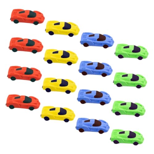 Milisten 1 Satz Autobahngummi Kinderauto Radiergummi Für Mini-puzzle-radierer Radiergummi Für Autoformen Cartoon -rubbergummis Radiergummis Zufällige Farbe 16 Stück von Milisten